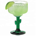 colored Cactus Margarita Glasses Cocktail Drinkware